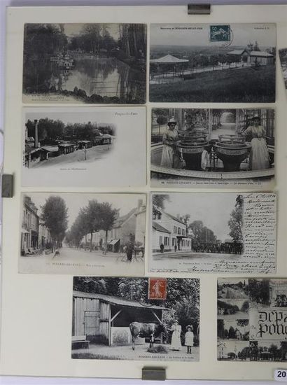 null Ensemble de 15 cartes postales anciennes figurant Pougues-les-Eaux, le théâtre...