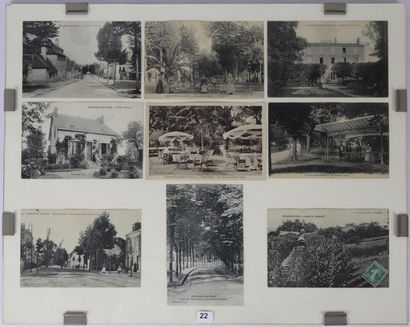 null Ensemble de 18 cartes postales anciennes figurant Pougues-les-Eaux, le parc,...