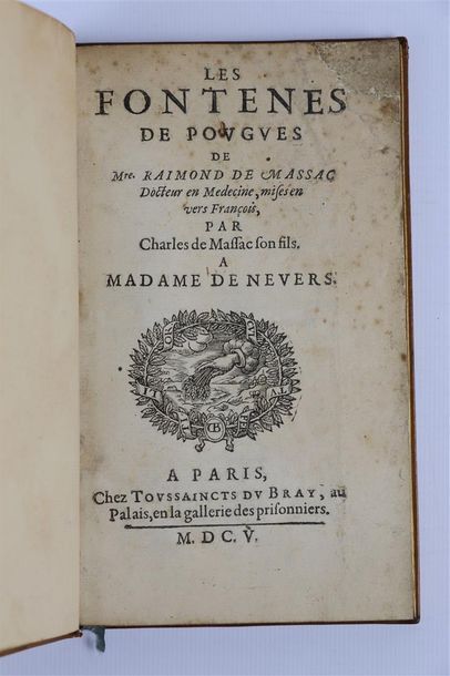 null Raimond et Charles de MASSAC.

Les Fontenes de Pougues

Paris, Toussaincts du...