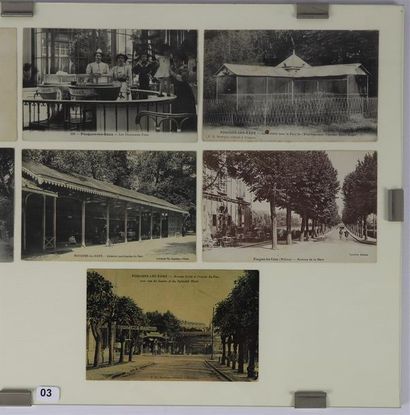 null Ensemble de 10 cartes postales anciennes figurant Pougues-les-Eaux, la laiterie,...
