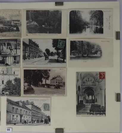 null Ensemble de 14 cartes postales anciennes figurant Pougues-les-Eaux, donneuses...