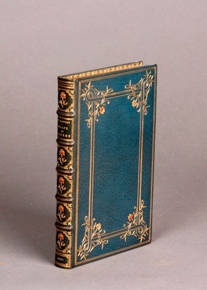 GAUTIER (Théophile) Émaux et camées. Paris, Librairie L. Conquet, 1887. In-12, maroquin...