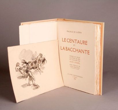 GUÉRIN (Maurice de) Le Centaure et la bacchante. Poèmes en prose. Préface par Louis...