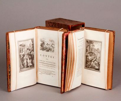 LA FONTAINE (Jean de) Contes et nouvelles en vers. S. l., 1777. 2 volumes in-8°,...