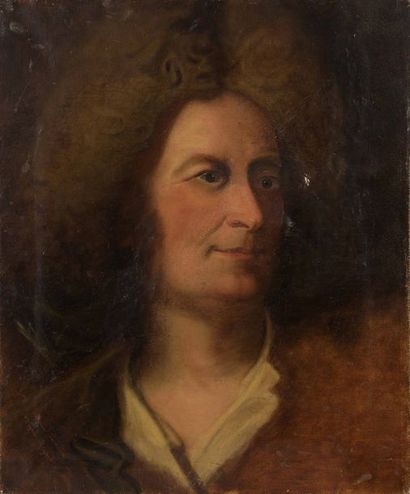 RIGAUD Hyacinthe (1659-1743), d'après 
Portrait présumé du sculpteur Jean Cornu (1650-1710)
Huile...