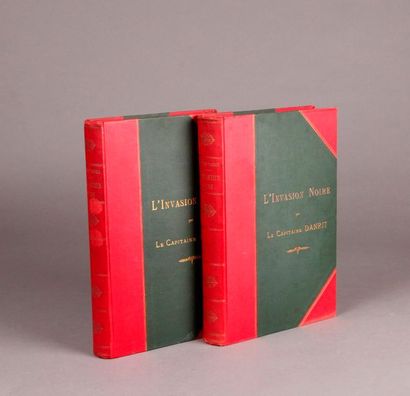 null 
DANRIT. L’INVASION NOIR (1906). E. Flammarion.  Deux parties en deux volumes....