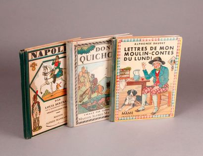 null [Enfantina]. Réunion de Trois cartonnages illustrés par Albert URIET. Editions...