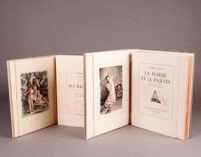 null [Deux ouvrages]. BECAT (Paul-Emile) / LOUYS (Pierre). La Femme et le Pantin....