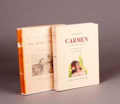 null 
[Deux ouvrages]. BRUNELLESCHI (Umberto). / MERIMEE (Prosper). Carmen  et cinq...