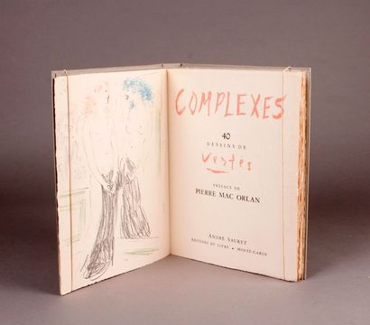 null VERTES (Marcel). Complexes. 40 dessins de Vertès, préface de Mac Orlan. Monte-Carlo,...