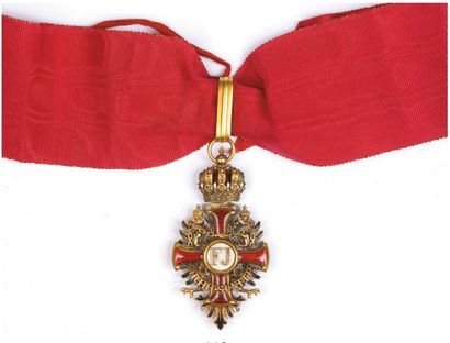 null AUSTRIA Insignia of Commander of the Order of Franz Joseph.
Gold, tie. Gross...