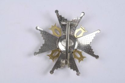 null NORVEGE Plaque de Grand Officier ou Grand-Croix de l'Ordre de Saint-Olav.
Argent,...