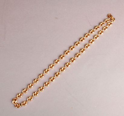 null Large NECKLACE in yellow gold marine mesh.
Weight: 54 g