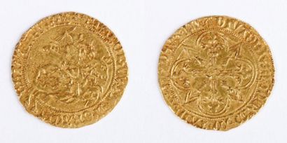 null ECU d'or au chevalier de François II (1458-1488), duché de Bretagne.
Rennes...