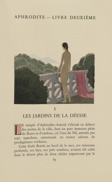 MARTY (André-Edouard)/LOUYS (Pierre). 
Aphrodite. Paris, Creuzevault (1936). Large...