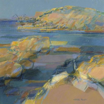 Michèle TAUPIN Mediterranean Landscape
Oil on canvas, signed lower right.
60 x 60...