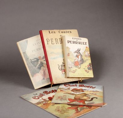 Albert ROBIDA illustrateur (Three books and two booklets illustrating the Tales of...