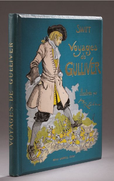 Albert ROBIDA illustrateur Gulliver's travels by Oliver Swift. Illustrations by Robida....