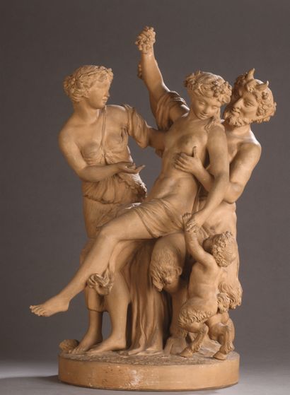 D'après CLODION (1738-1814) 
Nymphs and satyrs
Terracotta proof. 19th-20th century.
H....