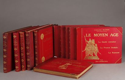 DAYOT (ARMAND) 11 Volumes. The Middle Ages, The Renaissance in France, Louis XIV,...