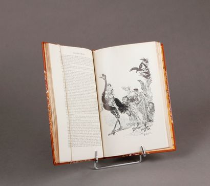 Albert ROBIDA illustrateur Voyages aux Etats du Soleil par Savinien Cyrano de Bergerac,...