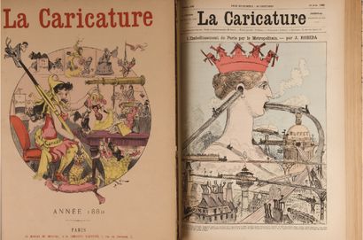 Albert ROBIDA et divers illustrateurs La Caricature.
Paris, Bureau du Journal, Librairie...