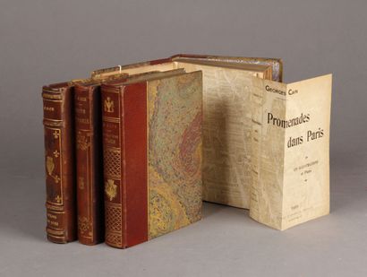 CAIN (Georges) (Four books). A Travers Paris and Promenades de Paris (1906 and 1907)....