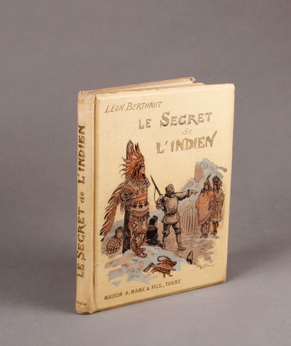 Albert ROBIDA illustrateur The Secret of the Indians by Léon Berthaut. Tours, maison...