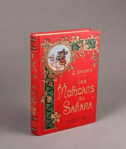 Albert ROBIDA illustrateur The Mohicans of the Sahara by A. Brown. Book decorated...