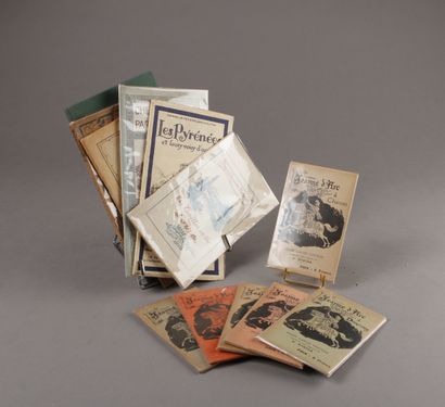 Albert ROBIDA illustrateur Six Guides, dont cinq brochés : Mont-Saint-Michel, Au...