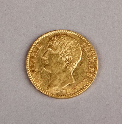 null 40 FRANCS GOLD PIECE Bonaparte, First Consul, year XI