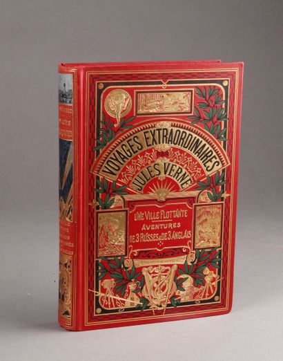 JULES VERNE - HETZEL A floating city / Adventures of three Russians and three Englishmen....