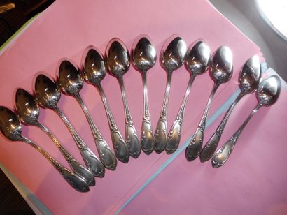 12 coffee spoons model Louis XV from SFAM...