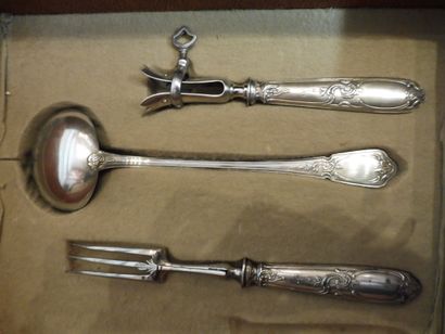 null KITCHEN SET model Louis XV manufacturer EH including 5 large cutlery and 4 large...