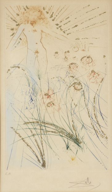 Salvador DALI (1904-1989) Resurrection
Colour etching signed and annotated E.A.
40...