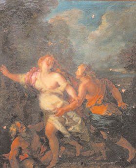- Charles de LA FOSSE (Paris 1640-1716) Daphné fuyant les poursuites d'Apollon Toile....