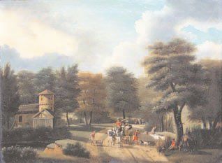 - Attribué à Philippe BUDELOT (Dijon vers 1770-Paris vers 1841) La chasse au cerf...