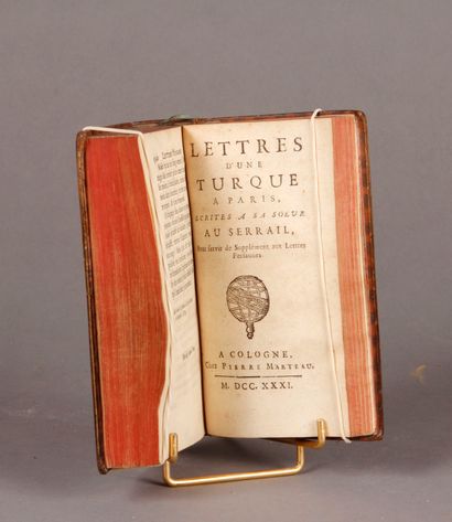 [MONTESQUIEU (Charles Louis de Secondat)] Lettres Persanes. Cologne, Pierre Marteau,...