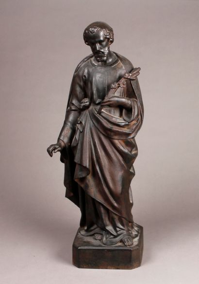 Antoine DURENNE (1822-1895) Saint Joseph
Cast iron proof.
H. 75 cm