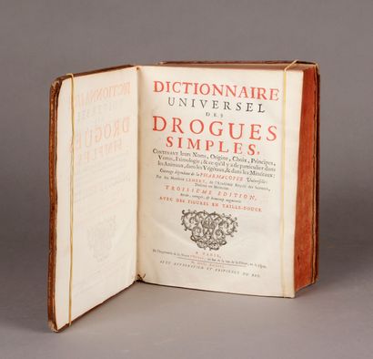 LÉMERY (Nicolas) Dictionnaire universel des drogues simples, contenant leurs noms...