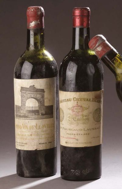null DEUX BOUTEILLES DE VIN Château Grand vin de Léoville Las Cases 1950.
Bordeaux...