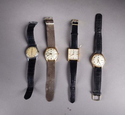 null LIP. Four metal bracelet watches.