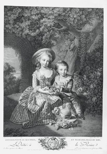 null DAUPHIN (LE) [1781-1789] & MADAME ROYALE (1778-1851), enfants de Louis XVI et...