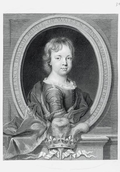 null GALLES (Jacques François Édouard, prince de) [1688-1766], par Pierre VAN SCHUPPEN,...