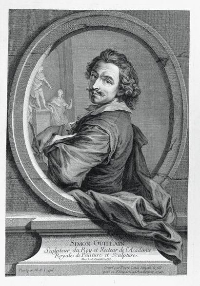 null GUILLAIN (Simon), sculpteur du Roi (# 1658), par P. L. SURUGUE, 1747, d'après...
