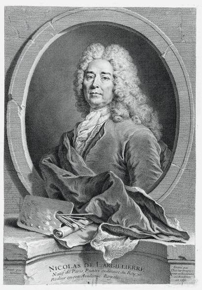 null LARGILLIÈRE (Nicolas de), peintre du Roi (1656-1746), par Ch. DUPUIS, 1730,...