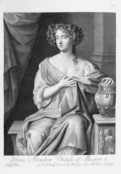 null MANCINI (Hortense), duchesse de MAZARIN (1646-1699), par G. VALCK, s. d., d'après...