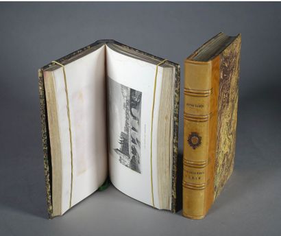 null [Paris]. Deux ouvrages. DULAURE. Histoire De Paris. Atlas (seul). 58 gravures...