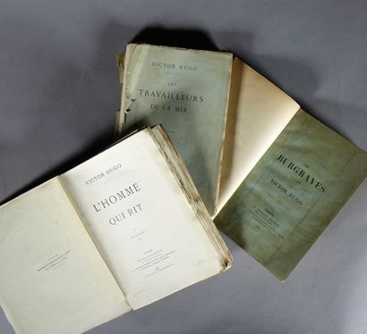  HUGO (Victor). (Trois ouvrages). Les Burgraves, trilogies. Paris E. Michaud éditeur,...