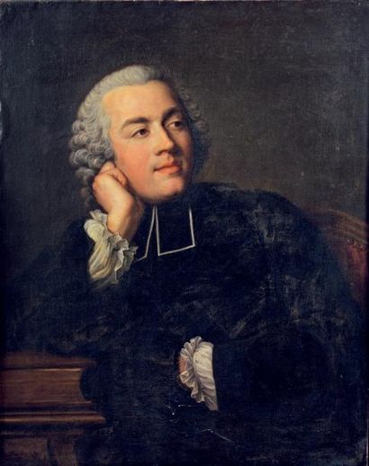 Attribué à Jacques André AVED (1702-1766) Portrait présumé de l'abbé Prévost Toile....